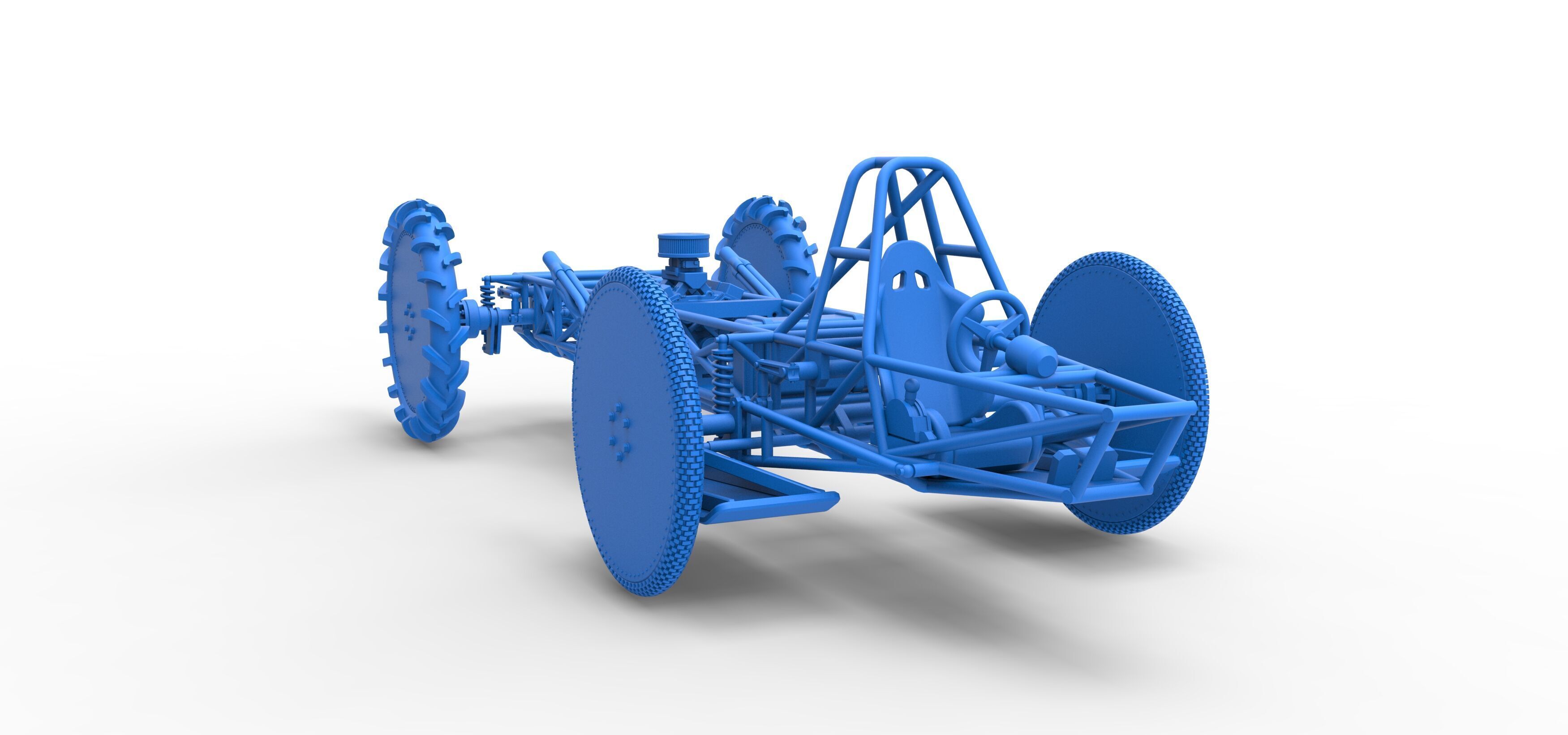 Swamp buggy Base Scale 1 to 25 3D print model_41