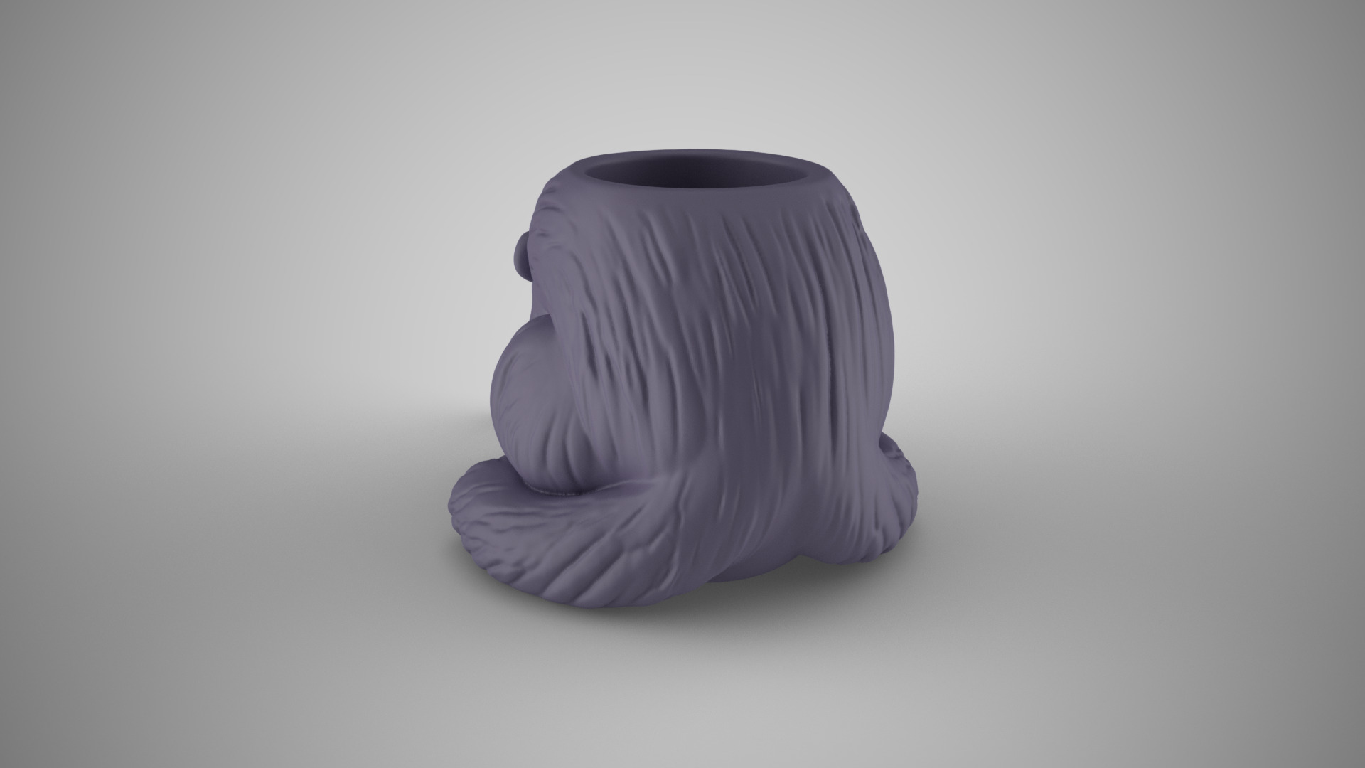 Anteater Pen Holder 3D print model_4