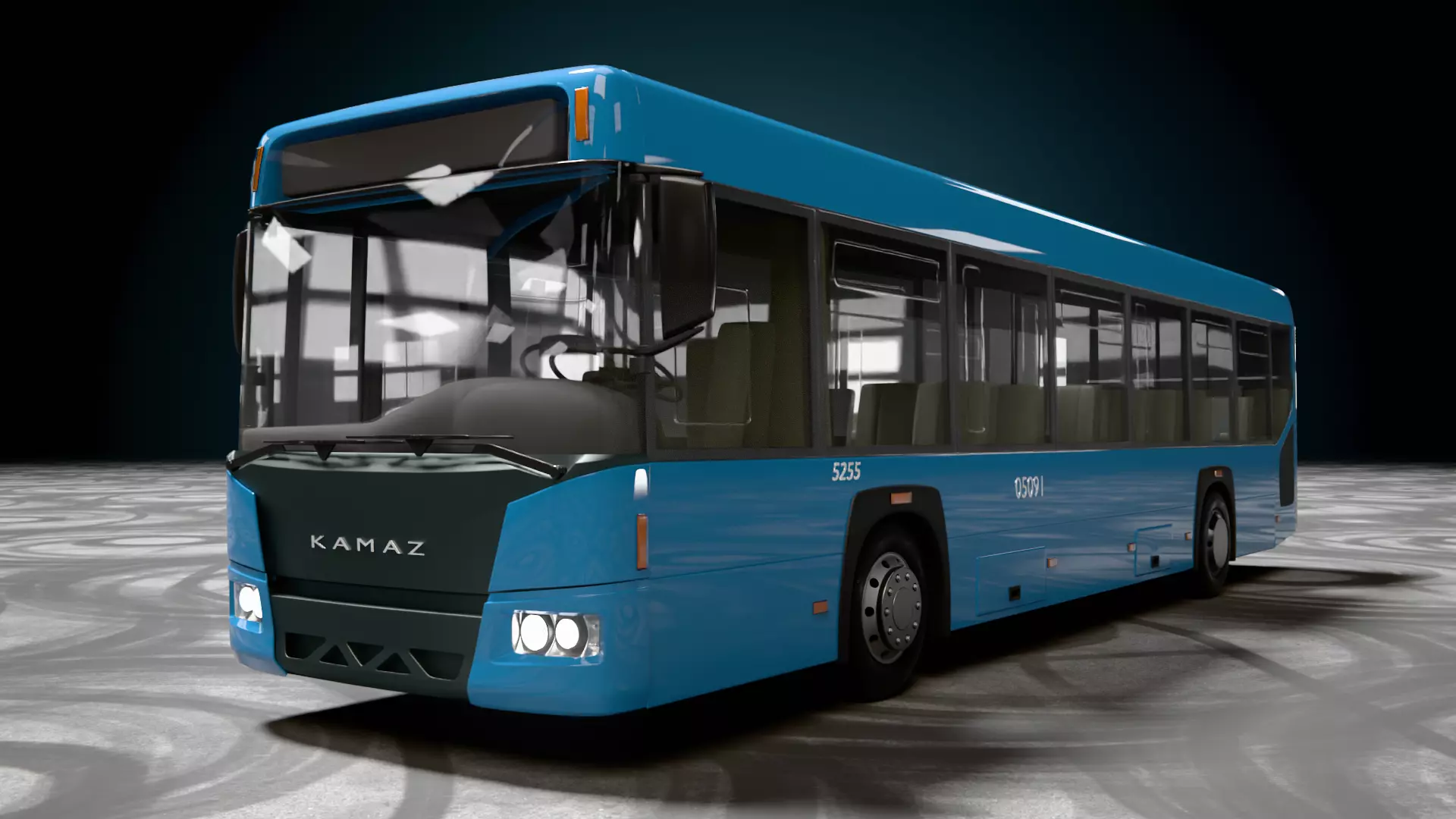 City Bus Kamaza 3D model