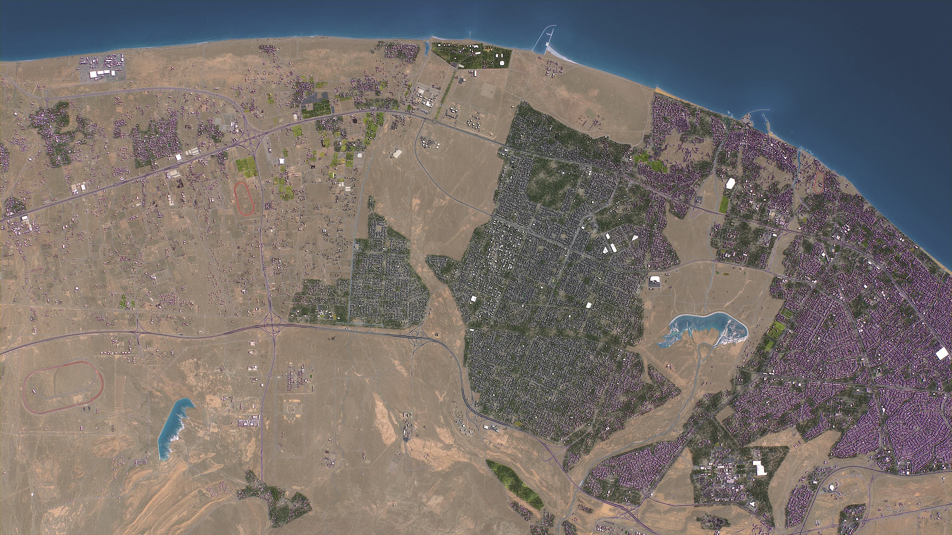 Sultan Haitham City - Topography Terrain 3D Model 3D Model Collection_17