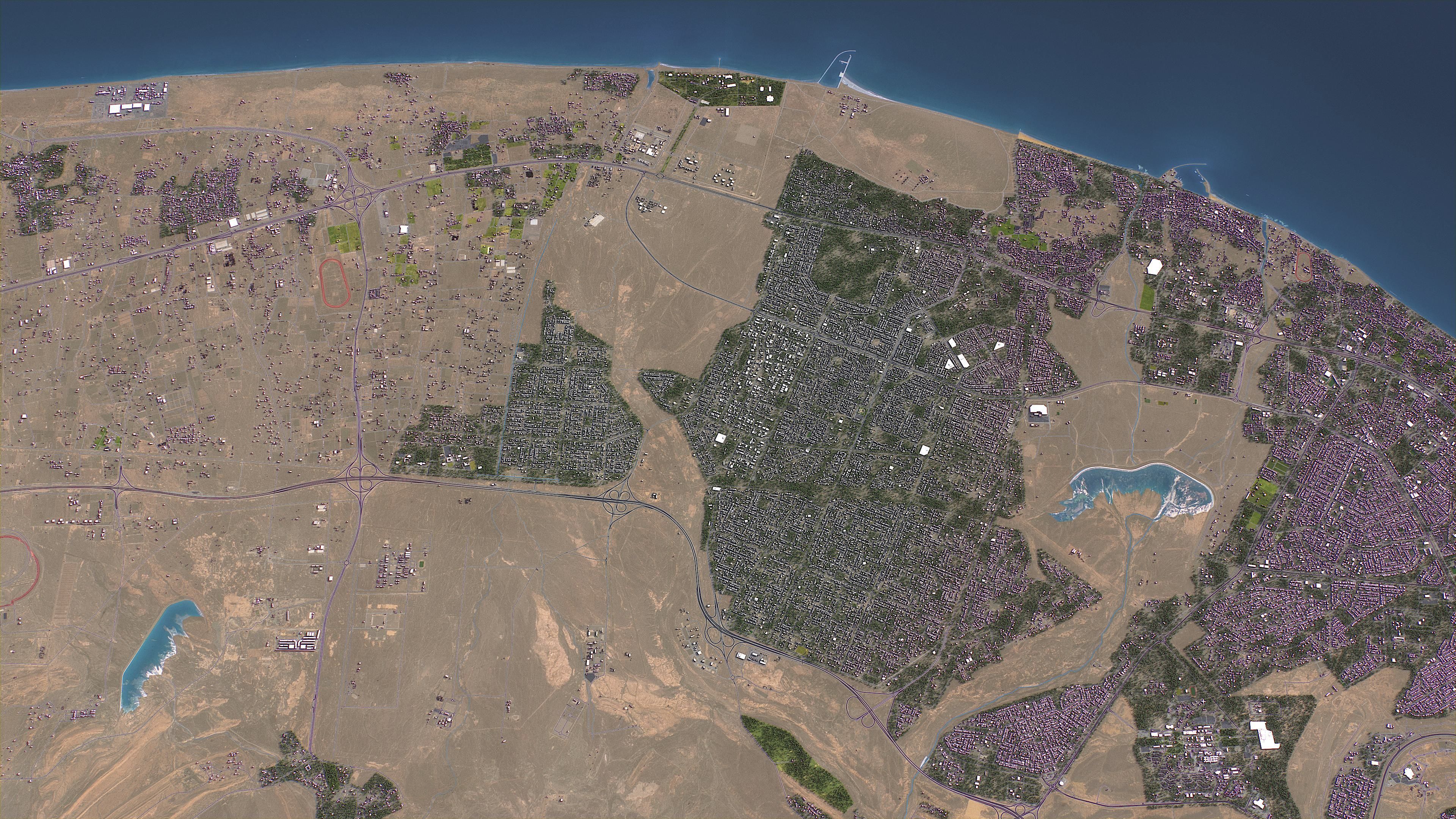 Sultan Haitham City - Topography Terrain 3D Model 3D Model Collection_9