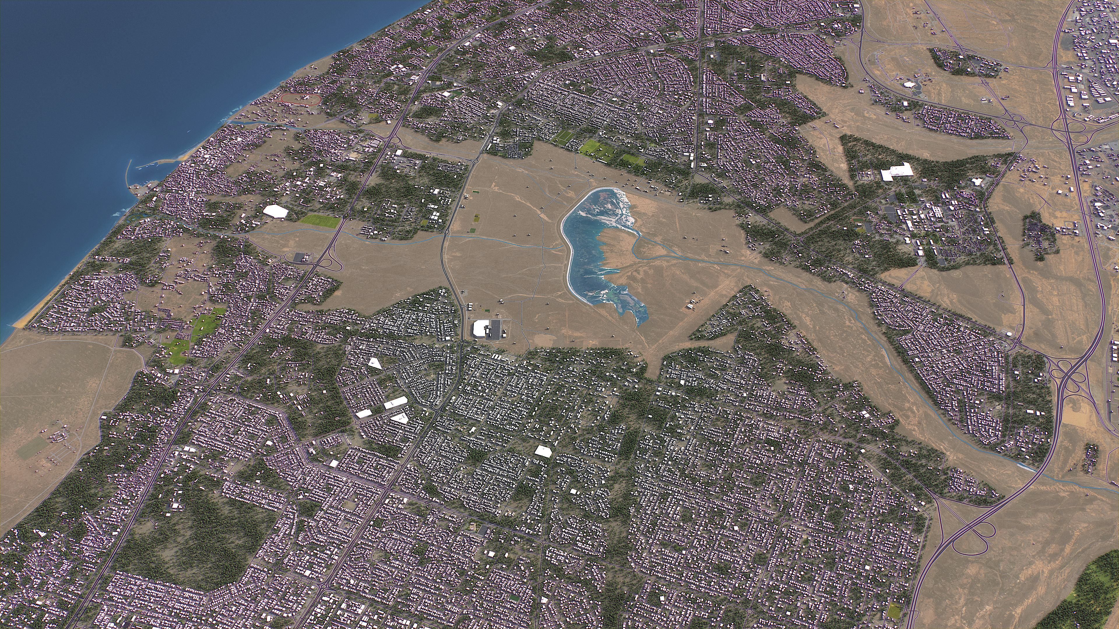 Sultan Haitham City - Topography Terrain 3D Model 3D Model Collection_5