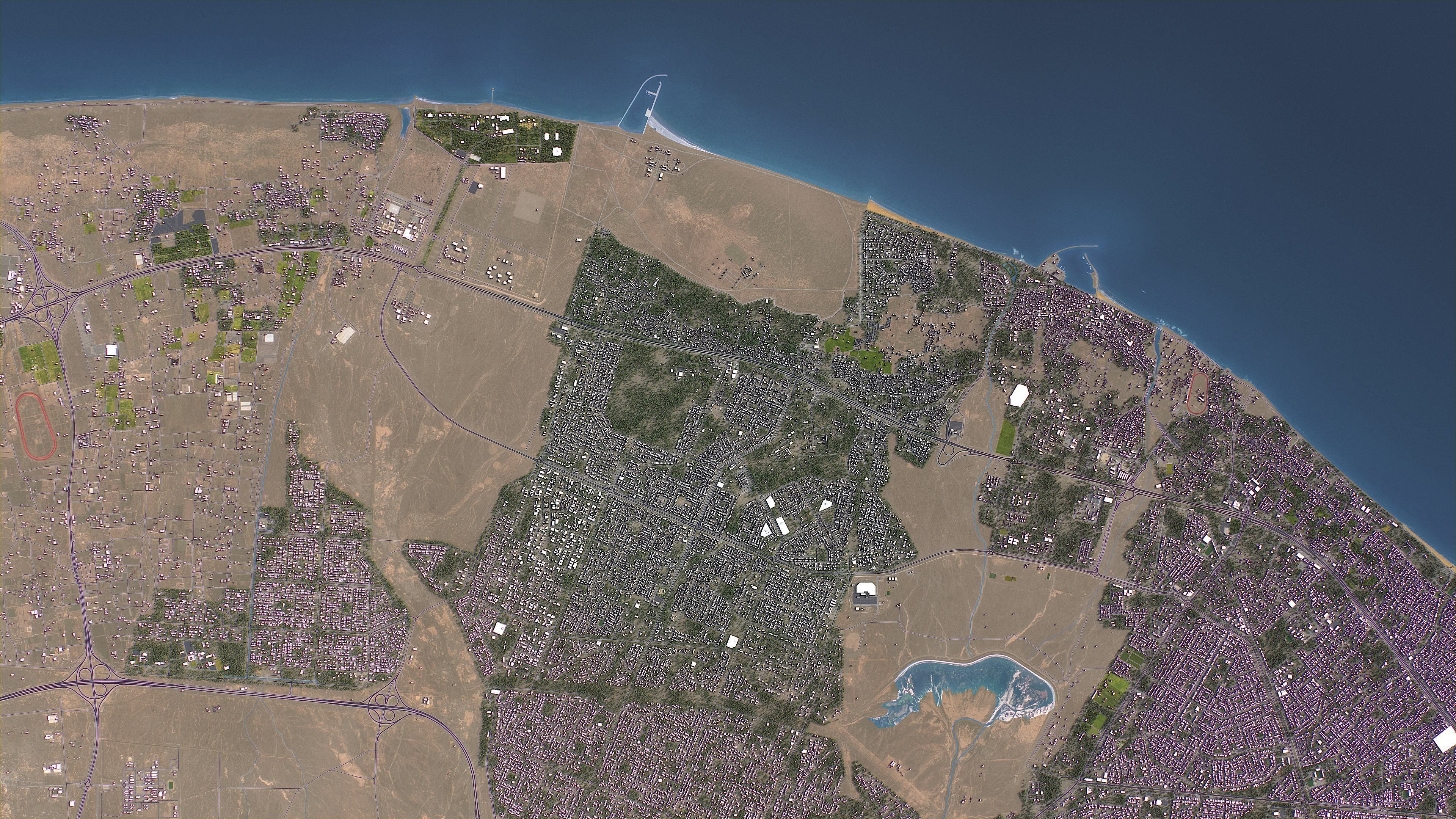 Sultan Haitham City - Topography Terrain 3D Model 3D Model Collection_13