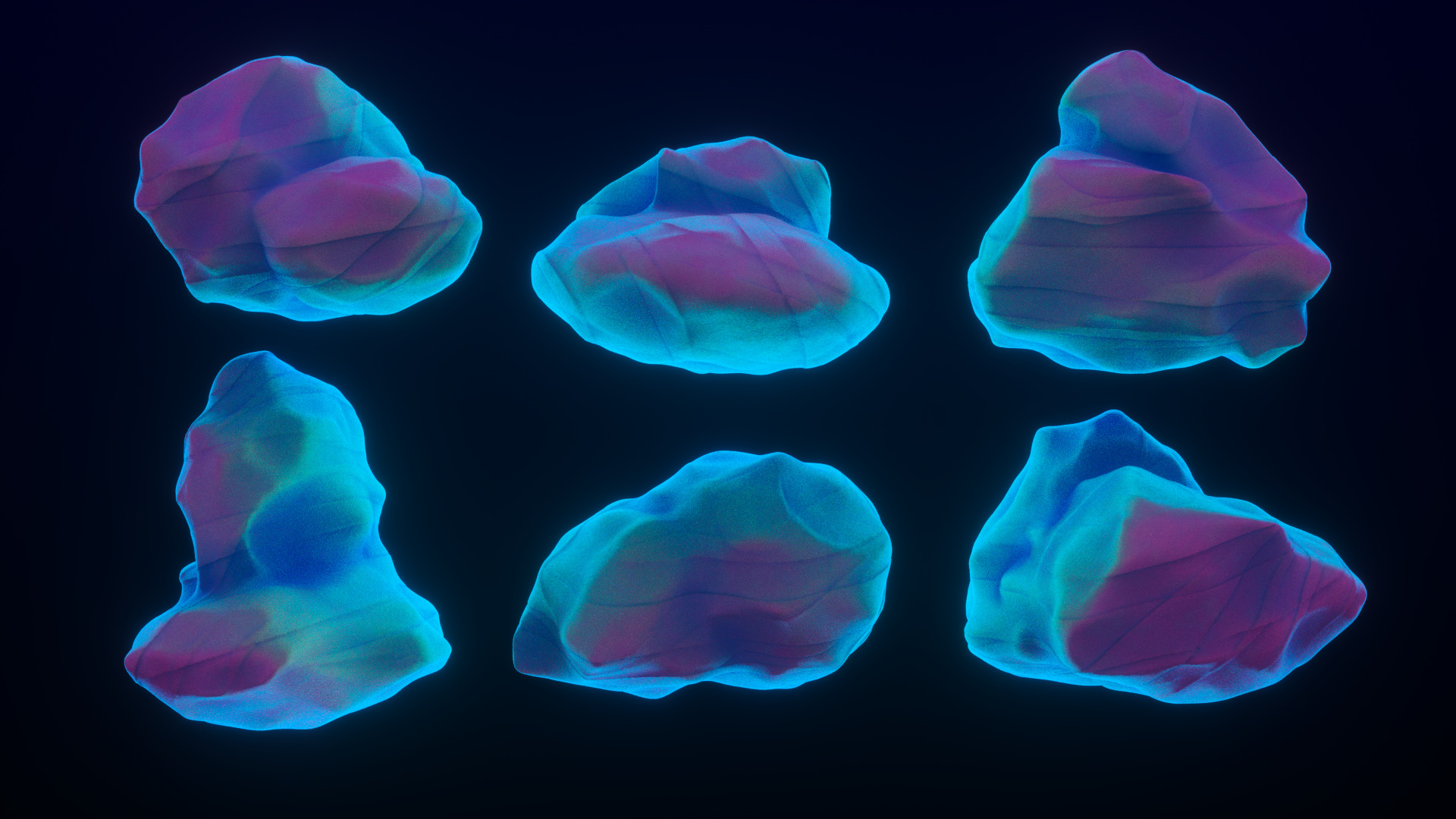 Fantasy Mountain Material Pack 3D model_9