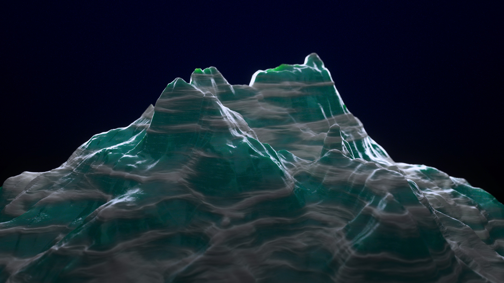 Fantasy Mountain Material Pack 3D model_2