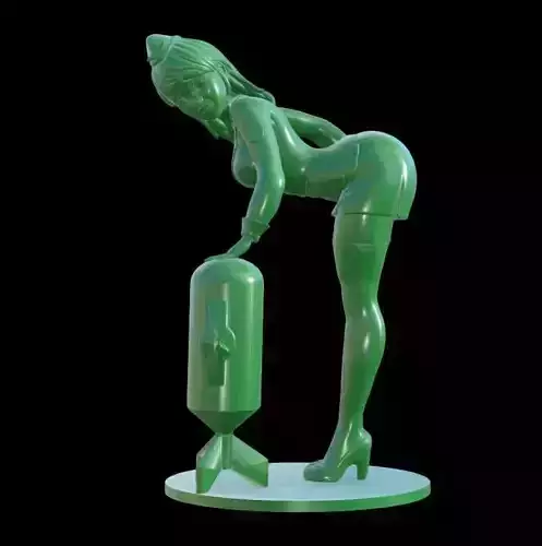 WWII Sexy Pinup 3D print model