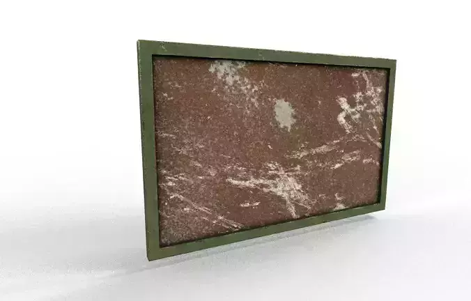 Bulletin board Low-poly 3D model
