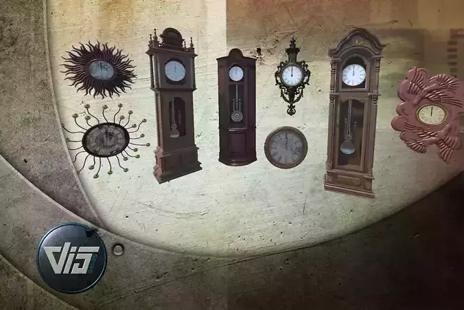 Old Clocks Collection HQ - Unity 