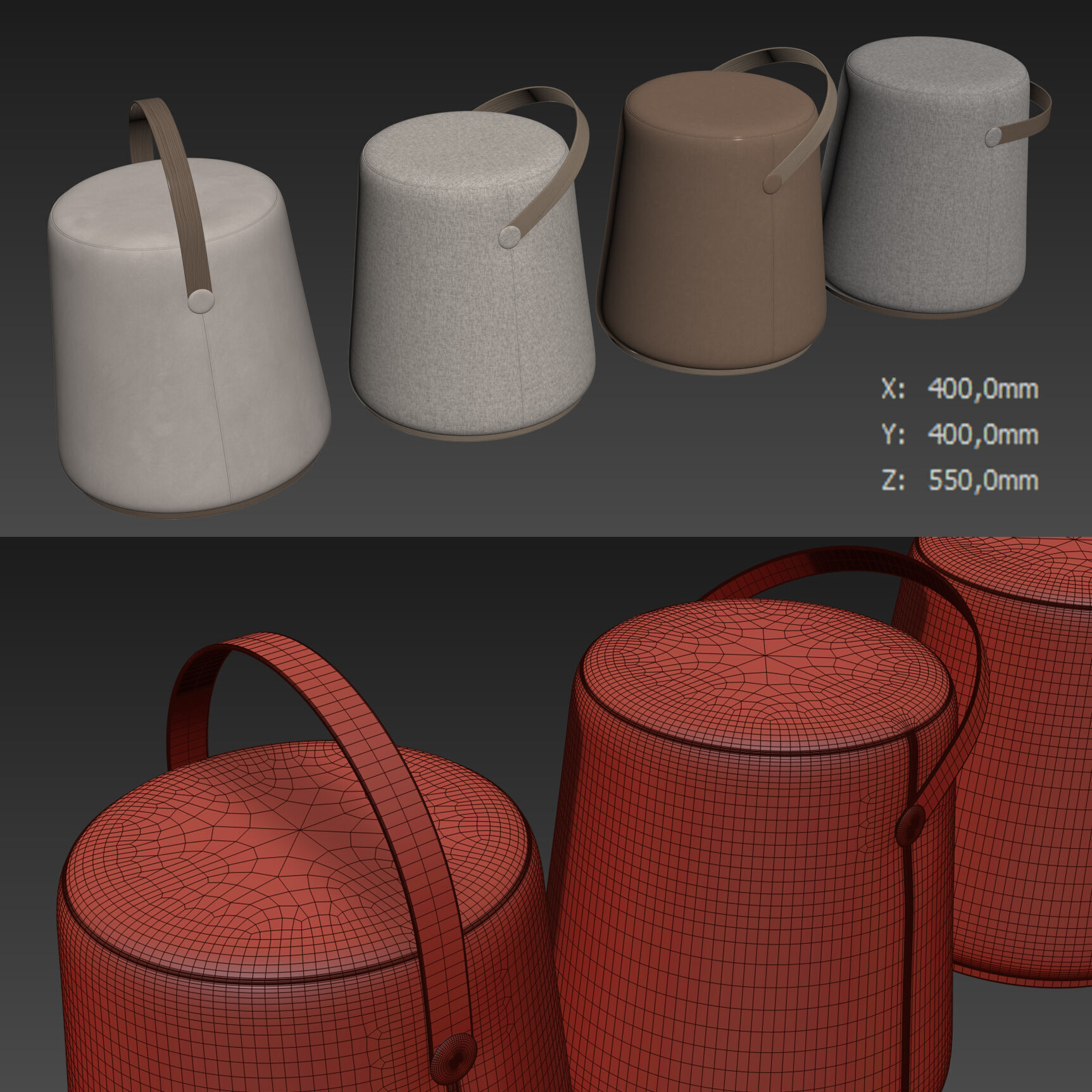 Enzo Pouf By Nakts Mebeles 3D model_4