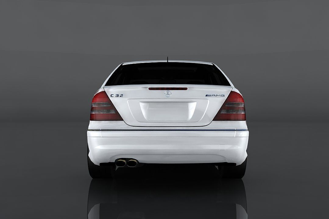 Mercedes Benz C32 AMG Low-poly 3D model_5