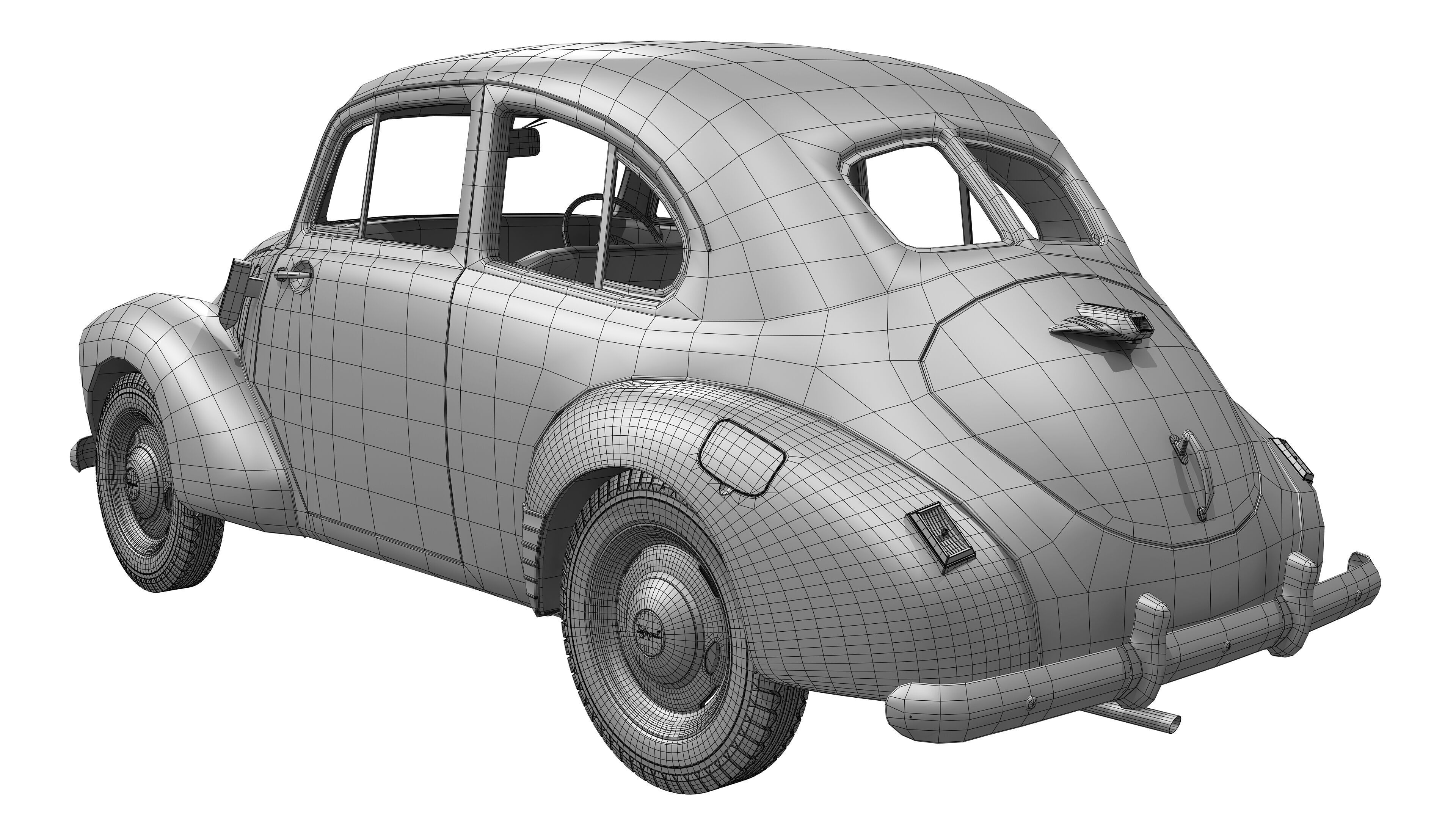Toyopet SA 1947 -1952 3D model_21