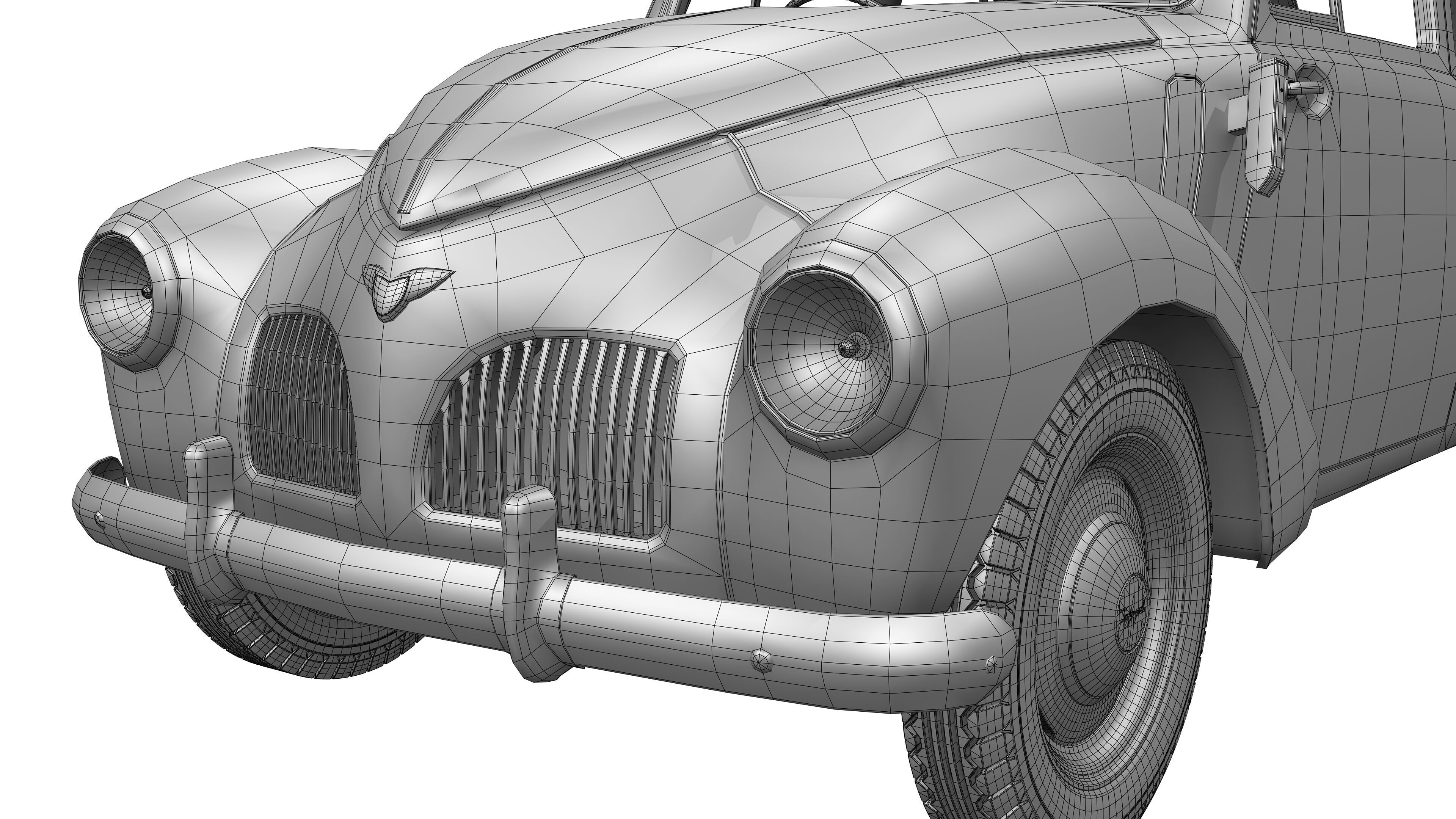 Toyopet SA 1947 -1952 3D model_23