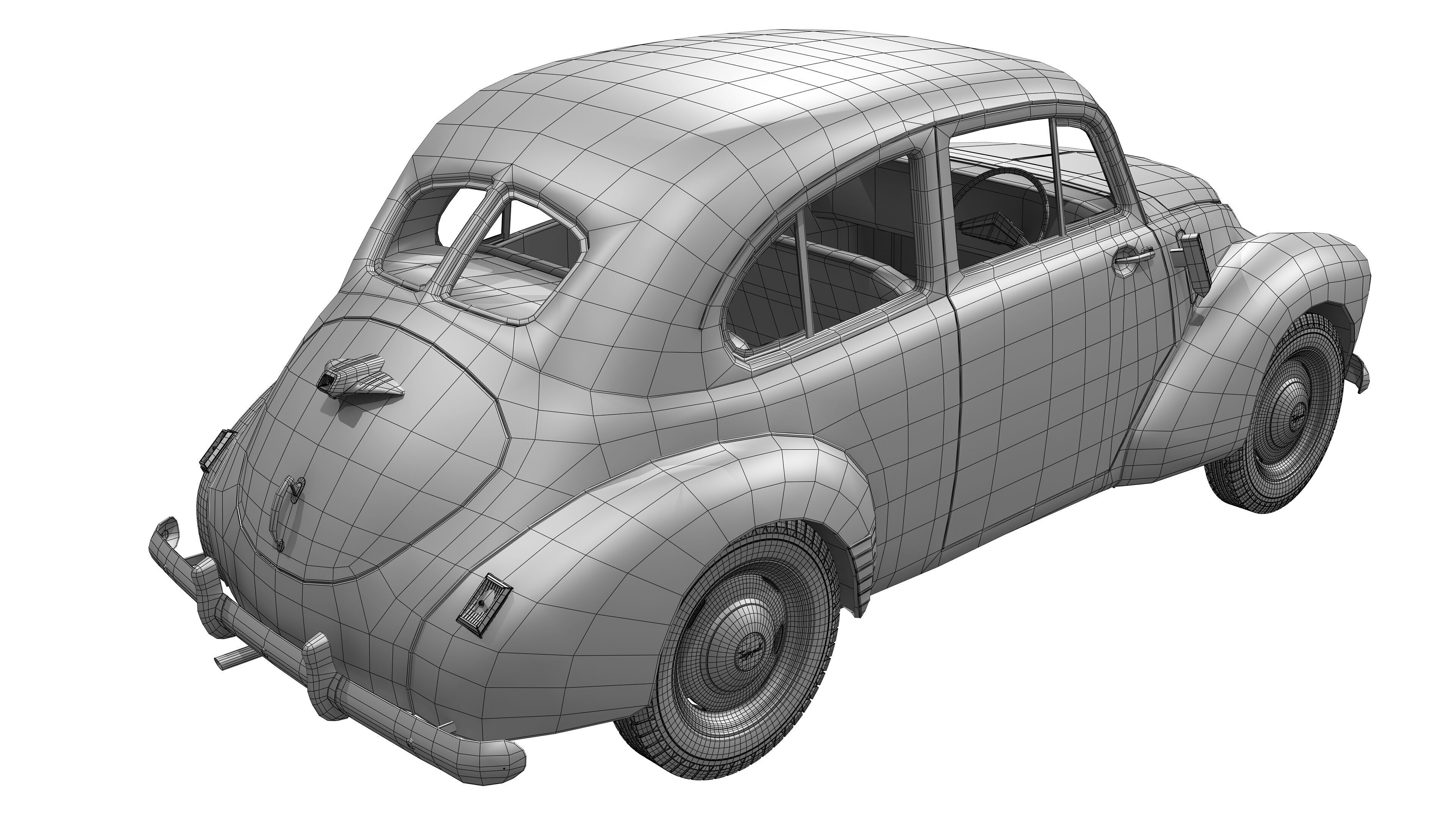 Toyopet SA 1947 -1952 3D model_22
