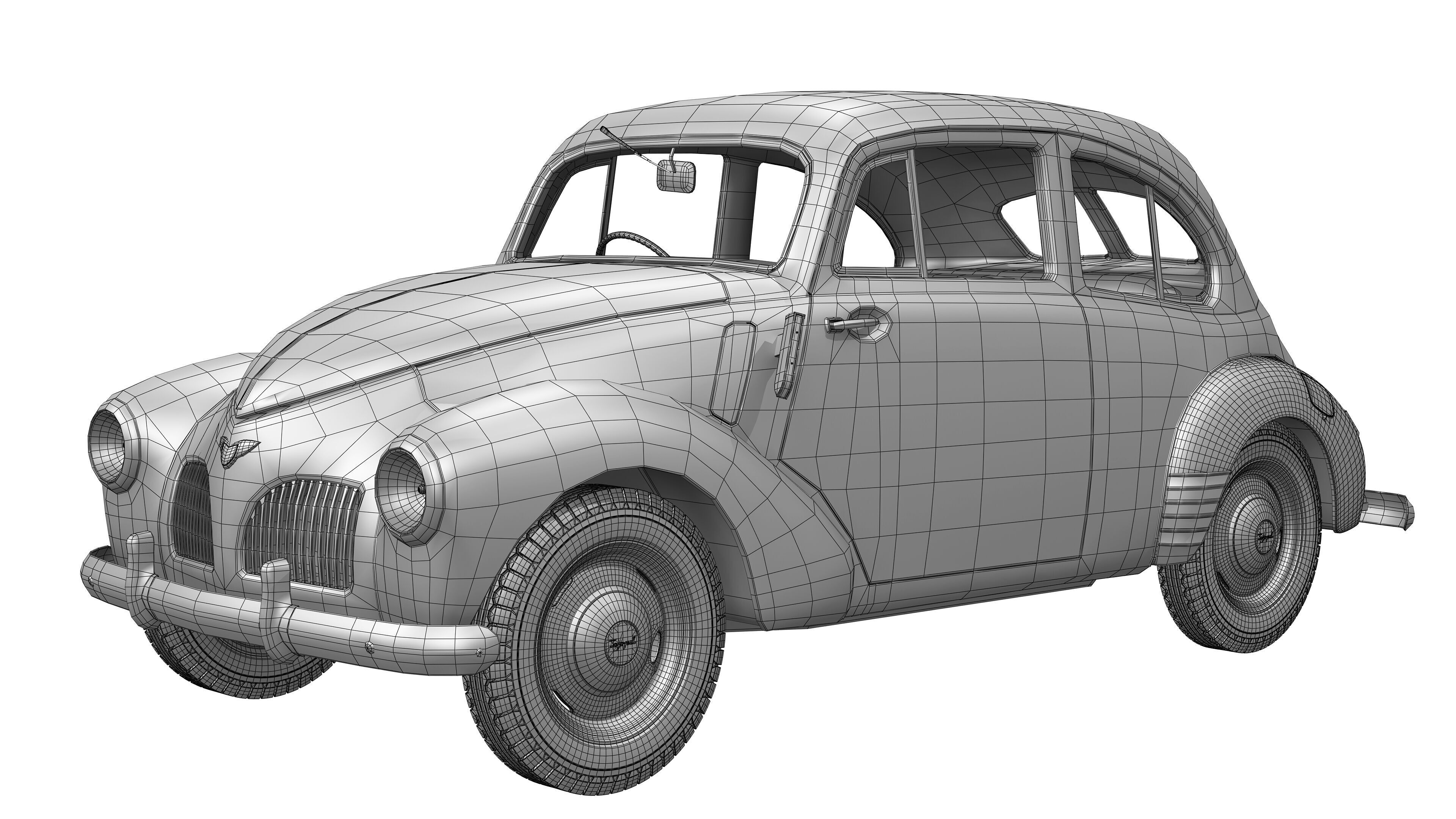 Toyopet SA 1947 -1952 3D model_20