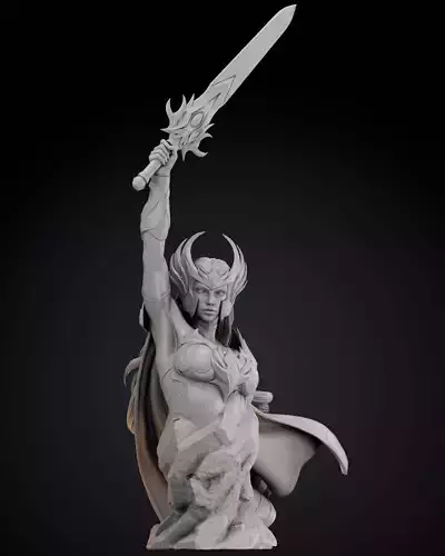 She Ra Bust Master of the Universe - STL