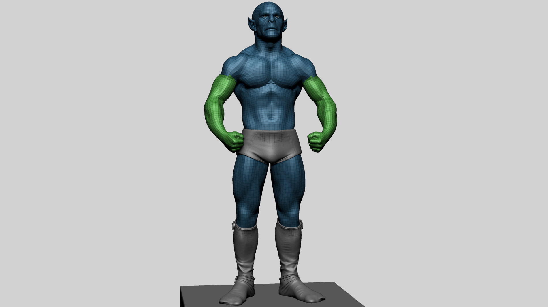 Fantasy Male Anatomy D 3D model_13