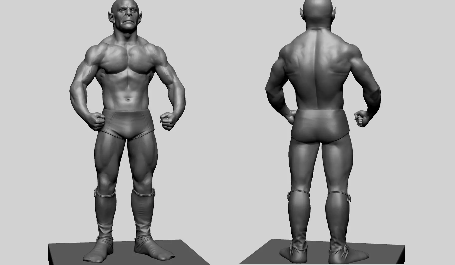 Fantasy Male Anatomy D 3D model_0