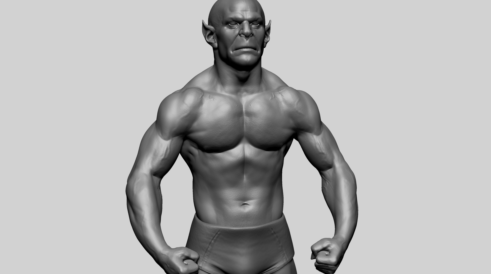 Fantasy Male Anatomy D 3D model_9