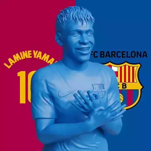 LAMINE YAMAL - FC BARCELONA FOOTBALL PLAYER 3D PRINT