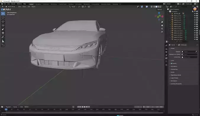 BYD han low poly
