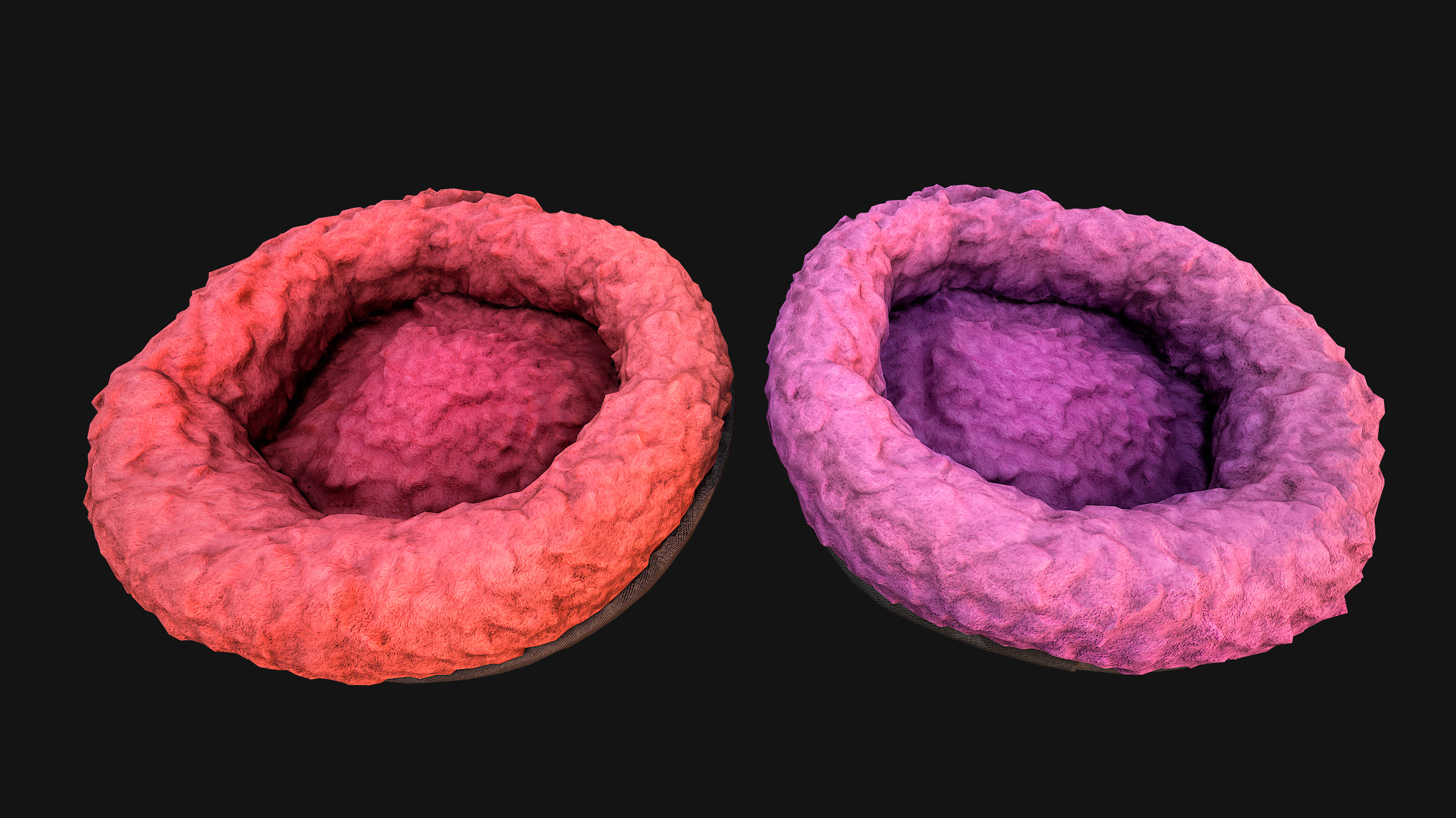 Bed for Pet Hamster Rodent Rat Low-poly 3D model_8