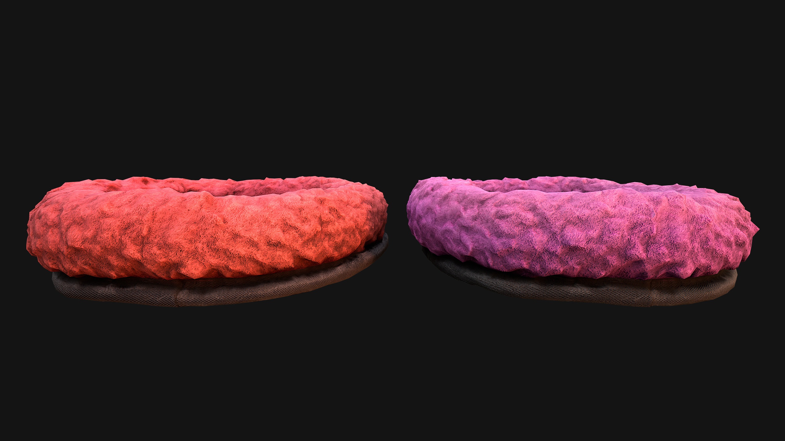 Bed for Pet Hamster Rodent Rat Low-poly 3D model_10