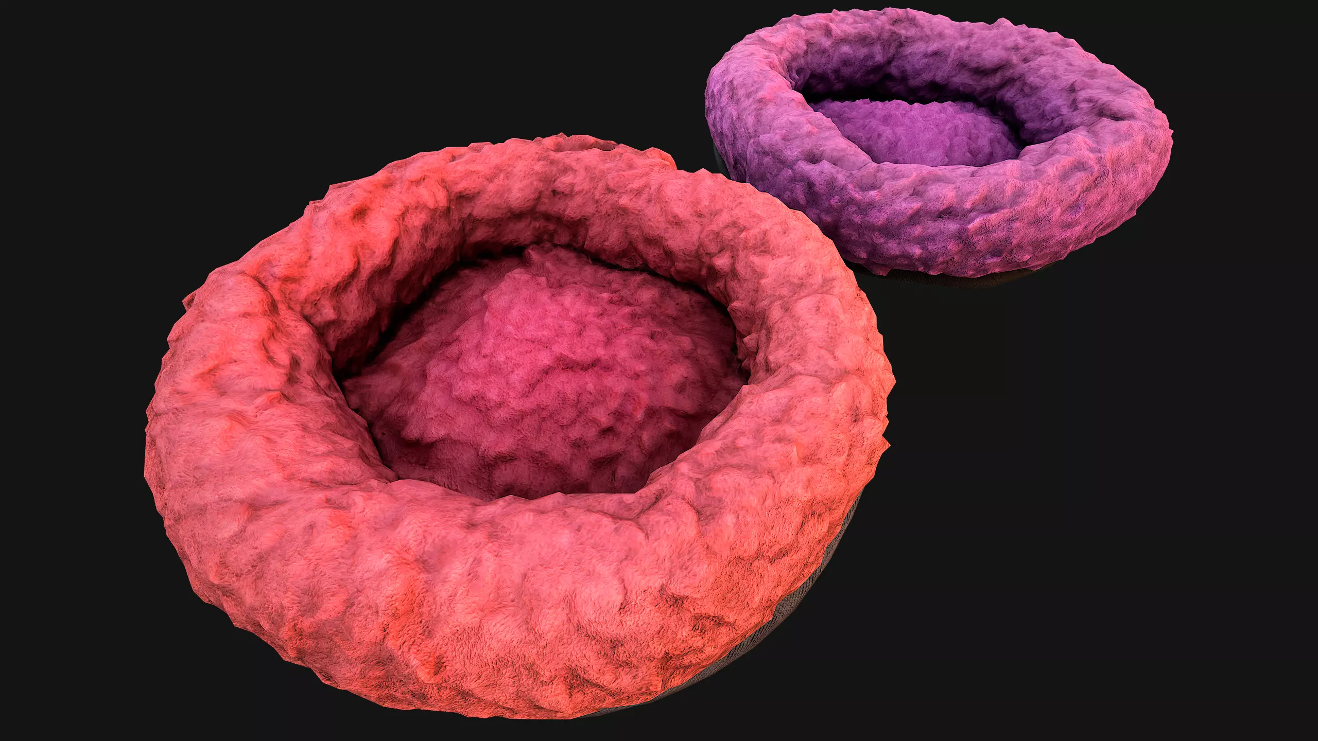 Bed for Pet Hamster Rodent Rat Low-poly 3D model_0