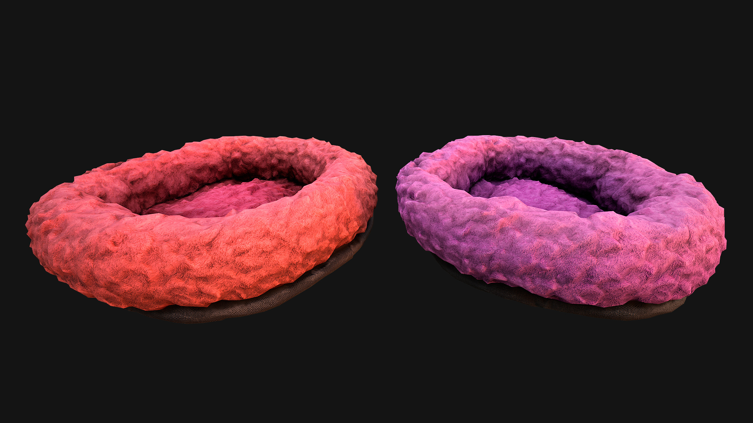 Bed for Pet Hamster Rodent Rat Low-poly 3D model_9