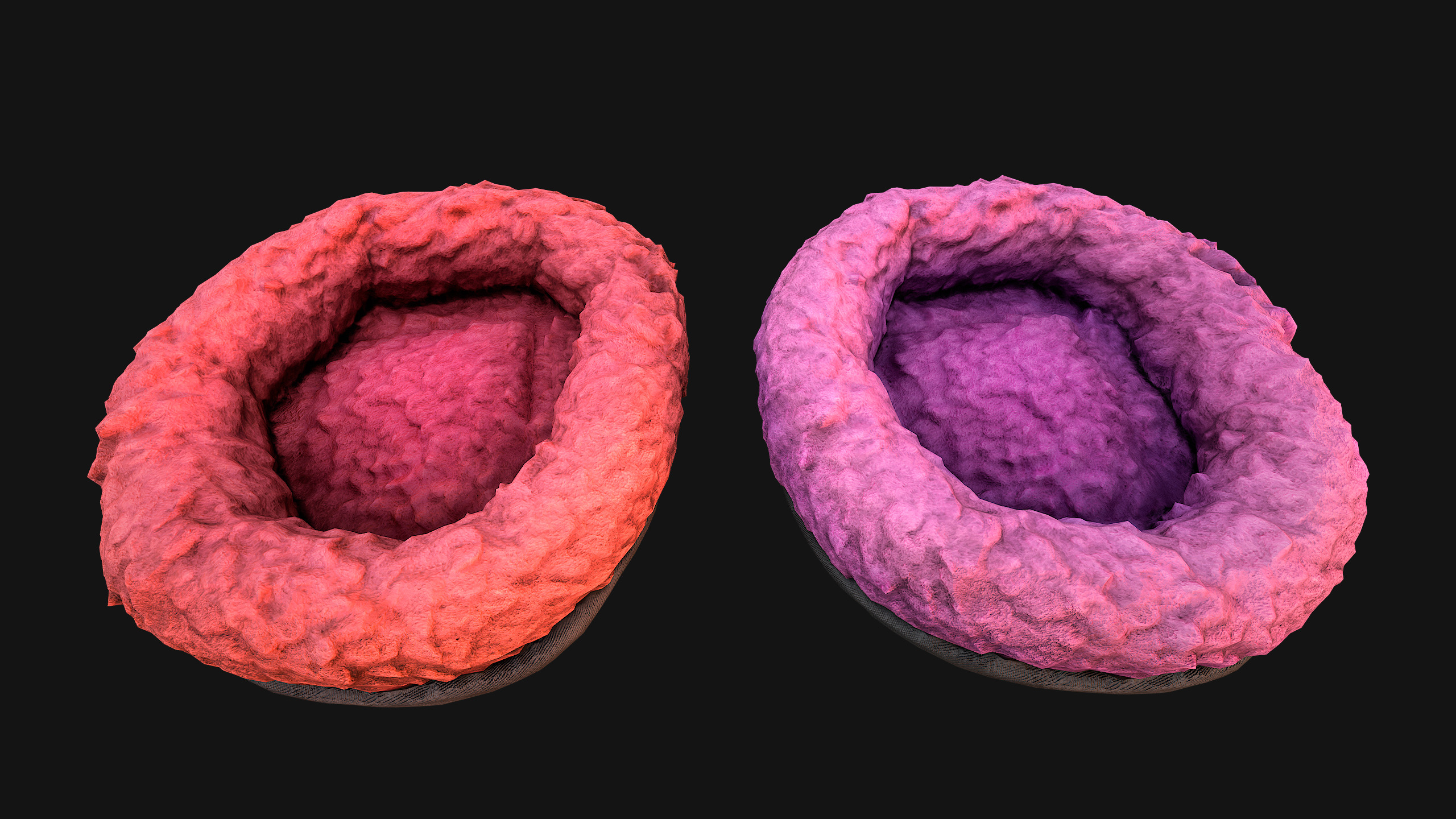 Bed for Pet Hamster Rodent Rat Low-poly 3D model_7