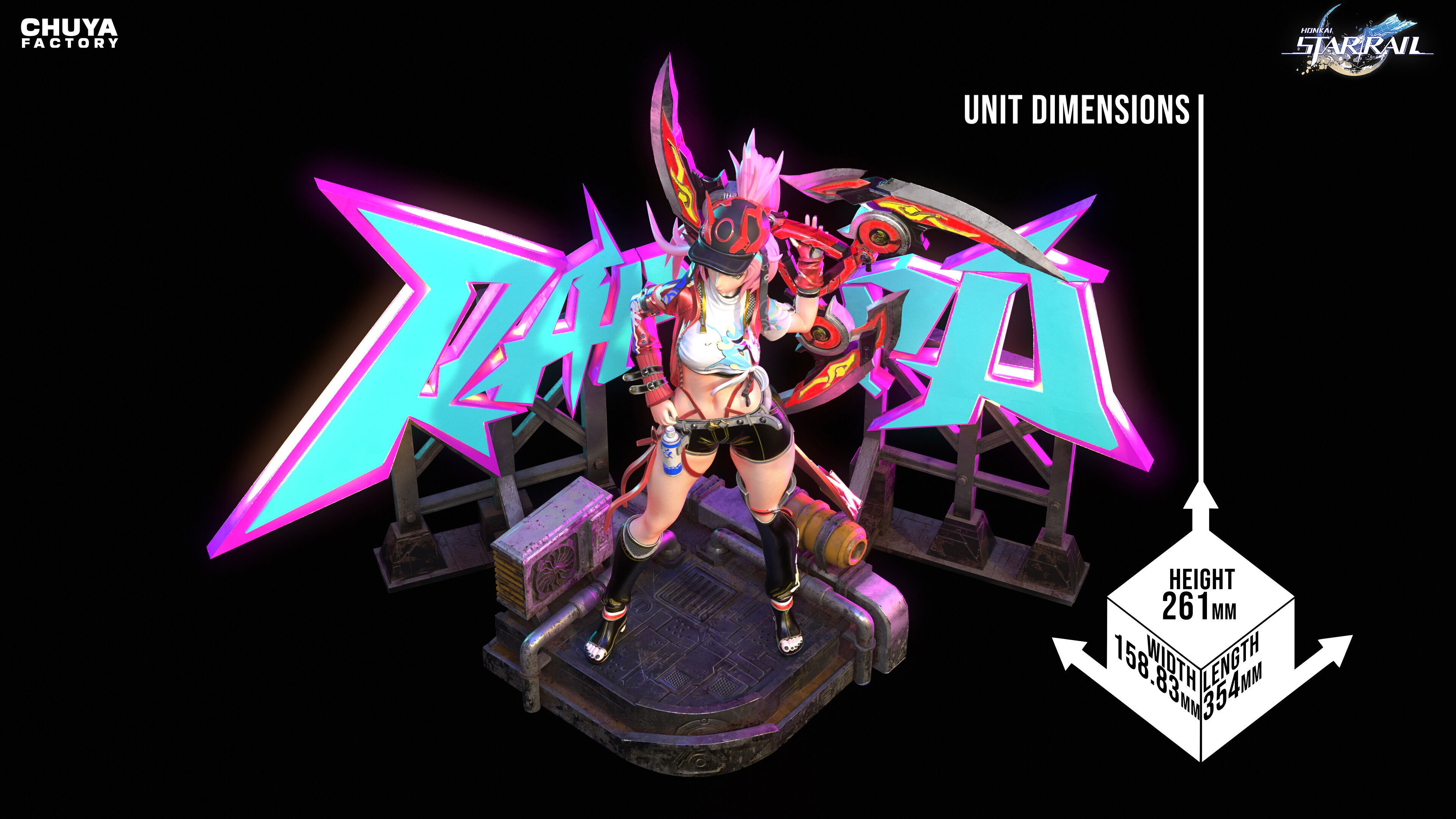 Rappa - The Cyberpunk Rebel 3D print model_2