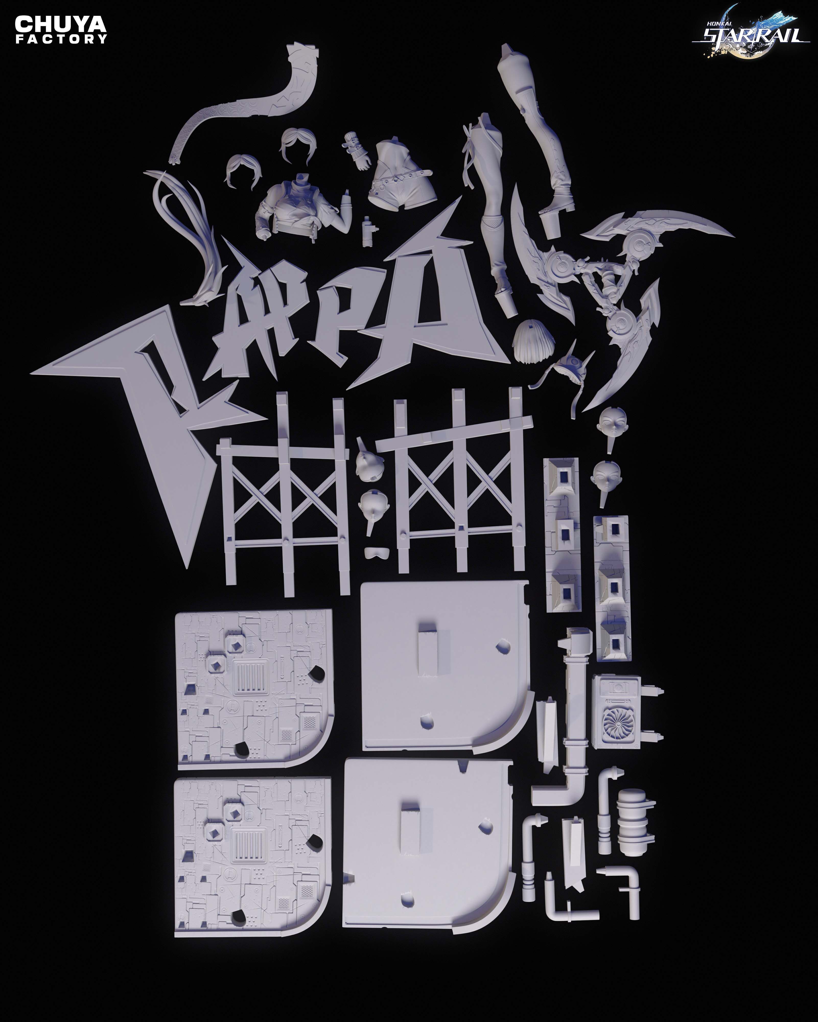 Rappa - The Cyberpunk Rebel 3D print model_3