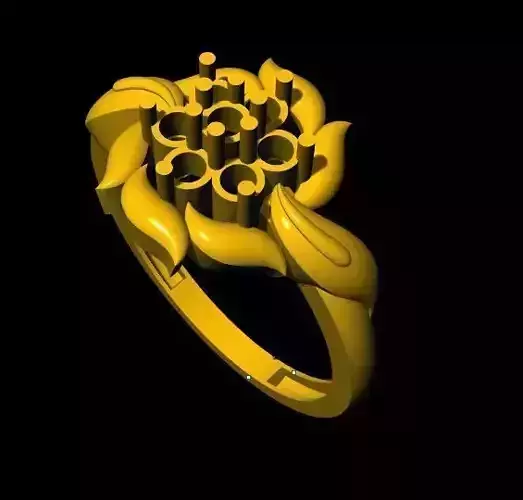 flower ring 3dm file