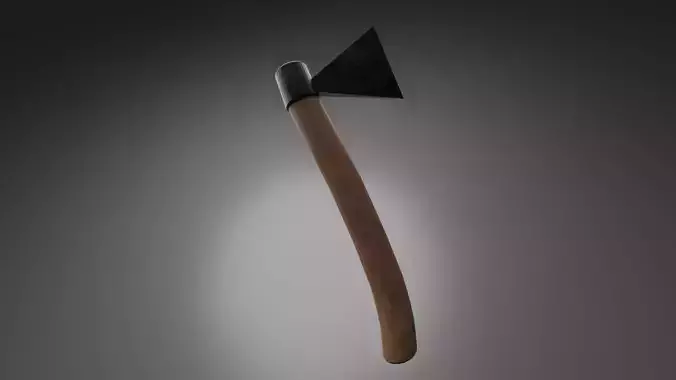 Realistic Axe 3D Model PBR Textured