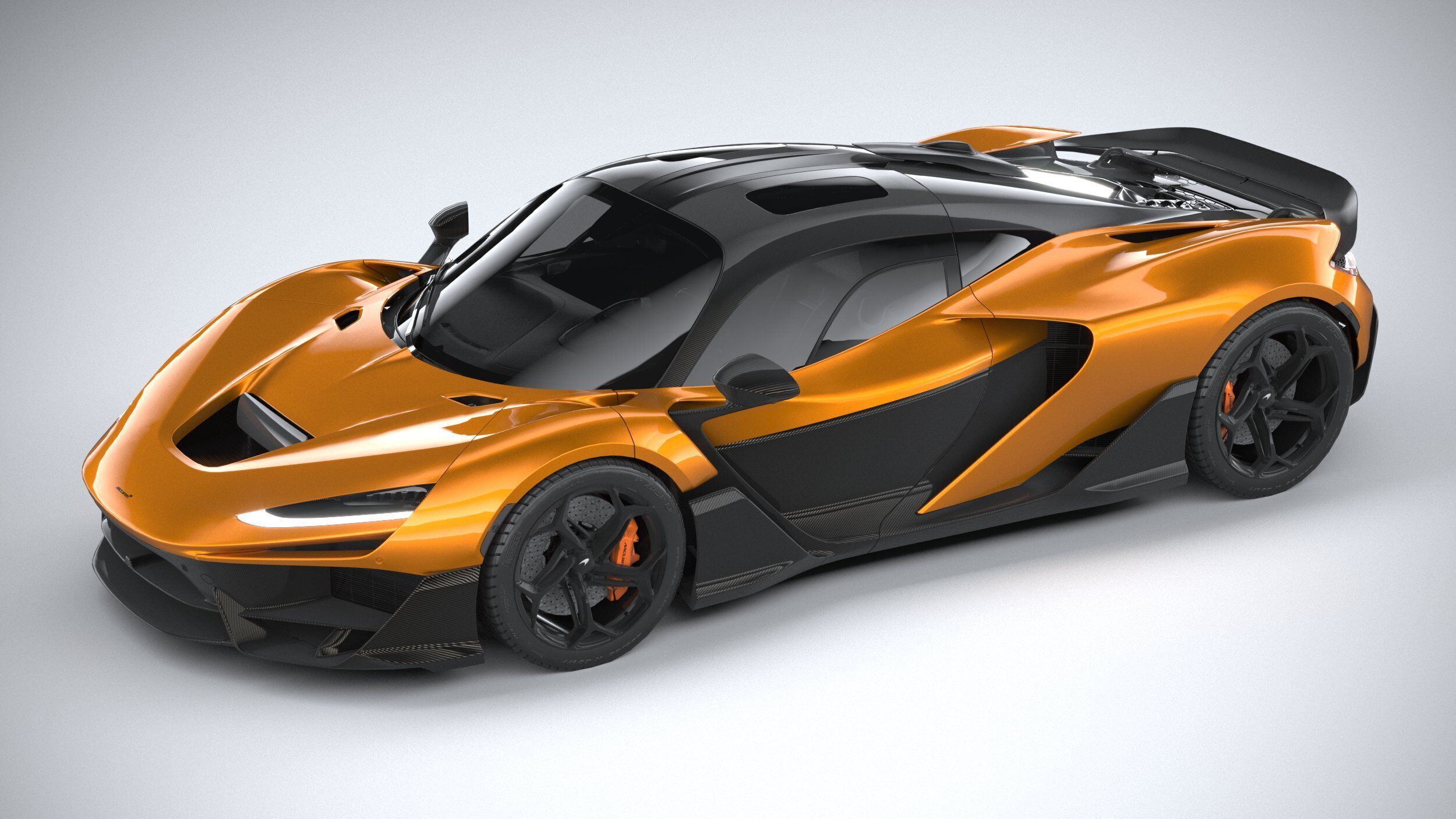 Mclaren W1 2025 LowPoly 3D model_7