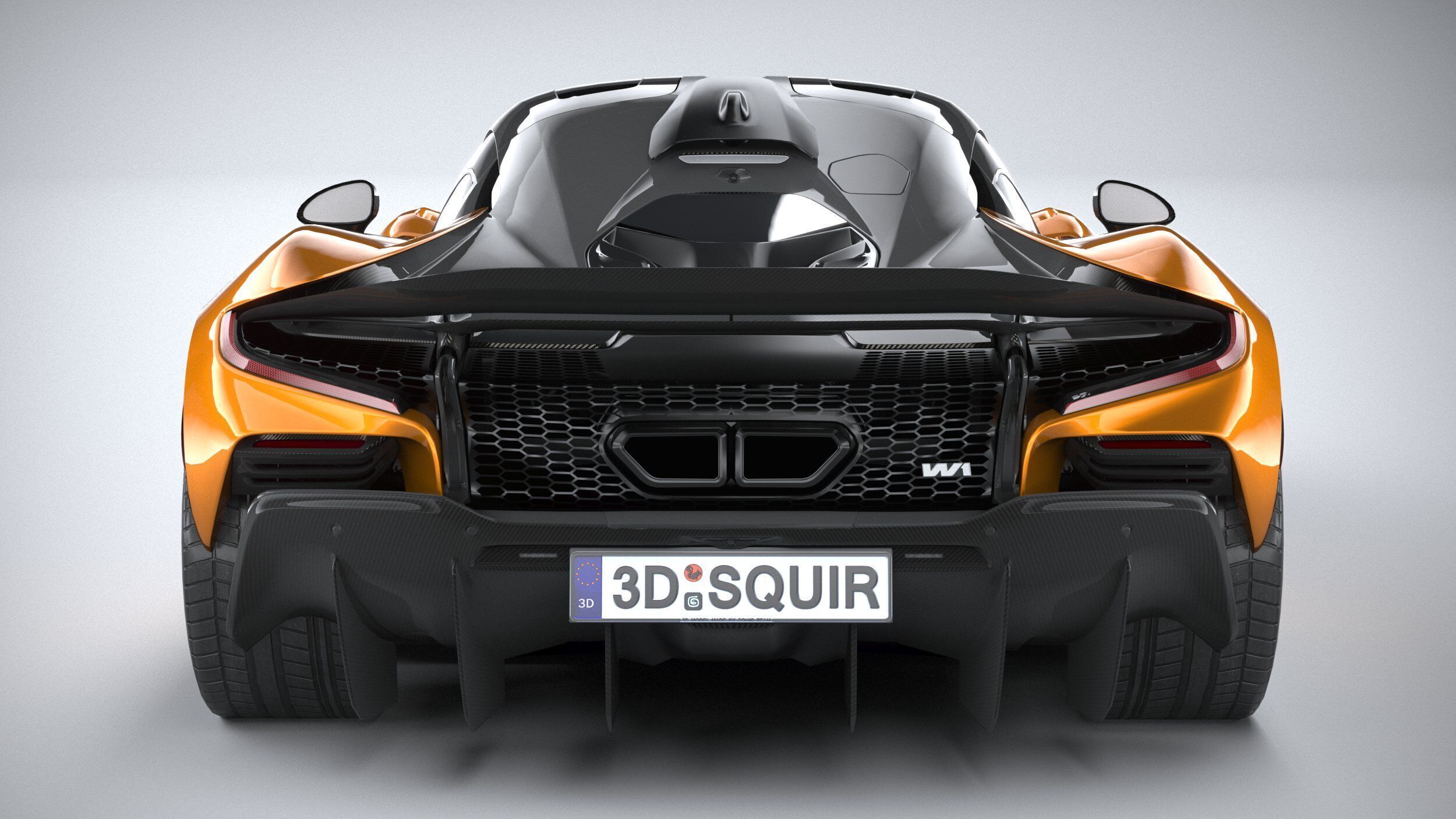 Mclaren W1 2025 LowPoly 3D model_4