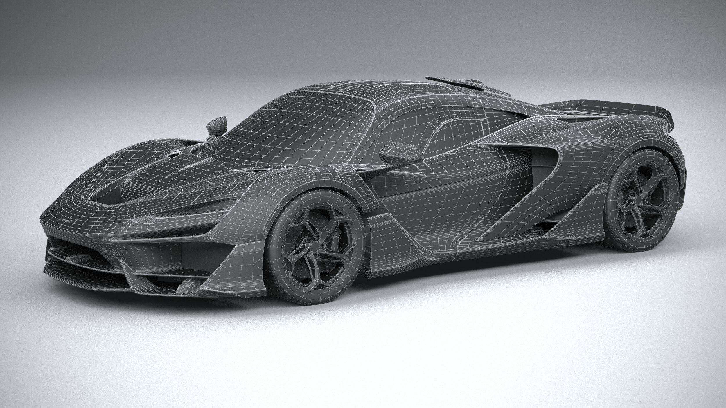 Mclaren W1 2025 LowPoly 3D model_26
