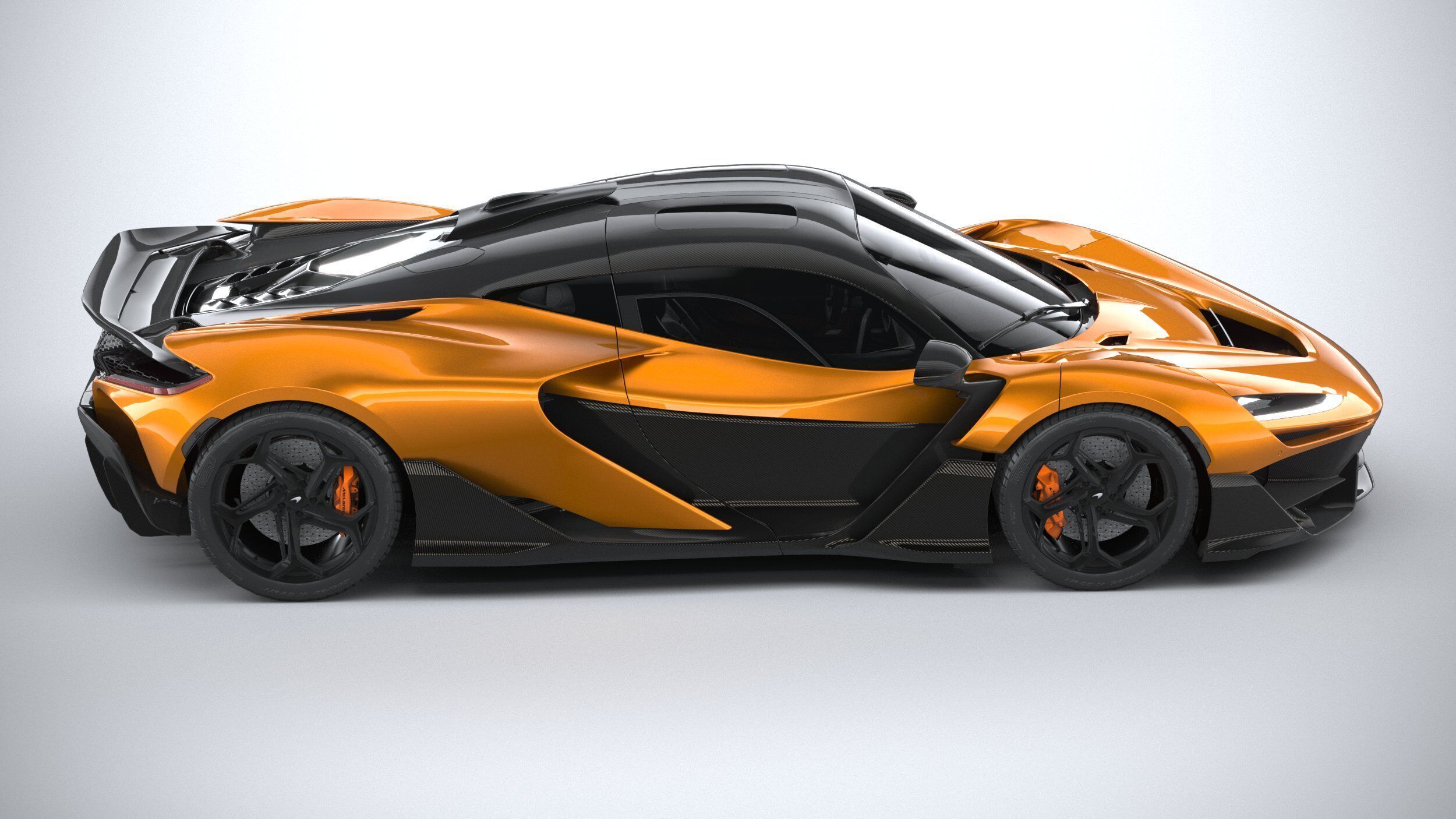 Mclaren W1 2025 LowPoly 3D model_11