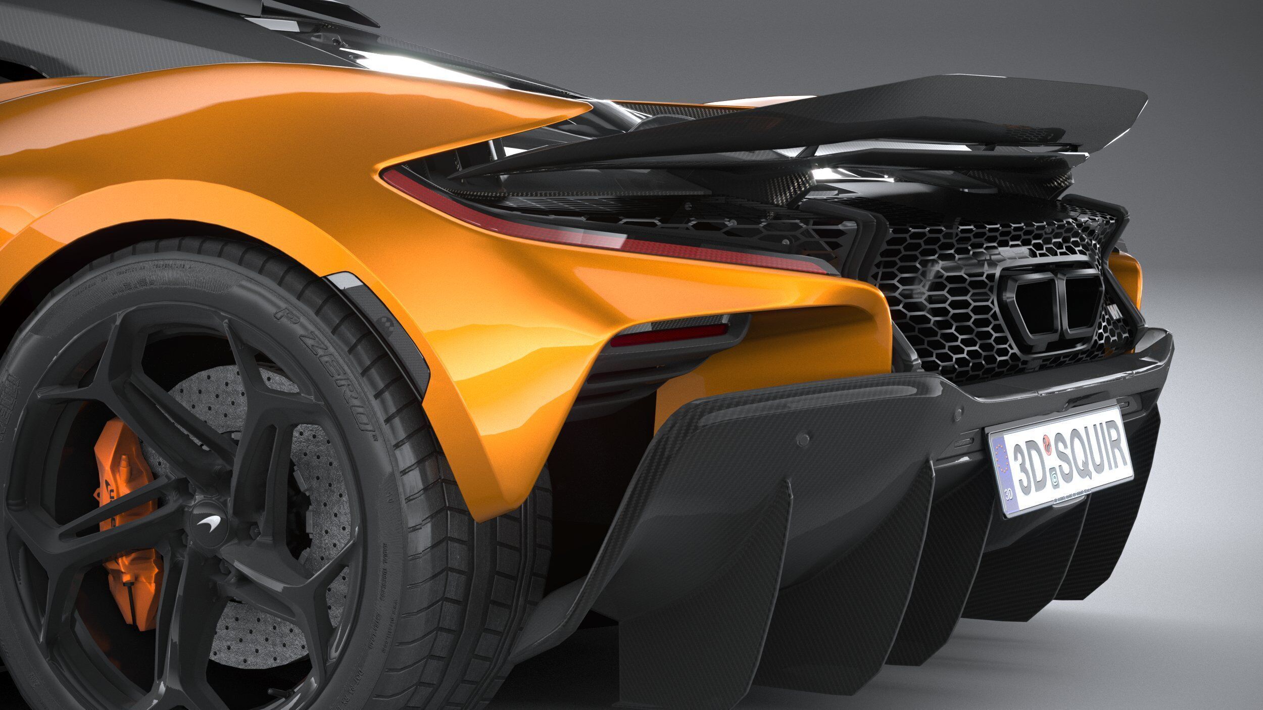 Mclaren W1 2025 LowPoly 3D model_6