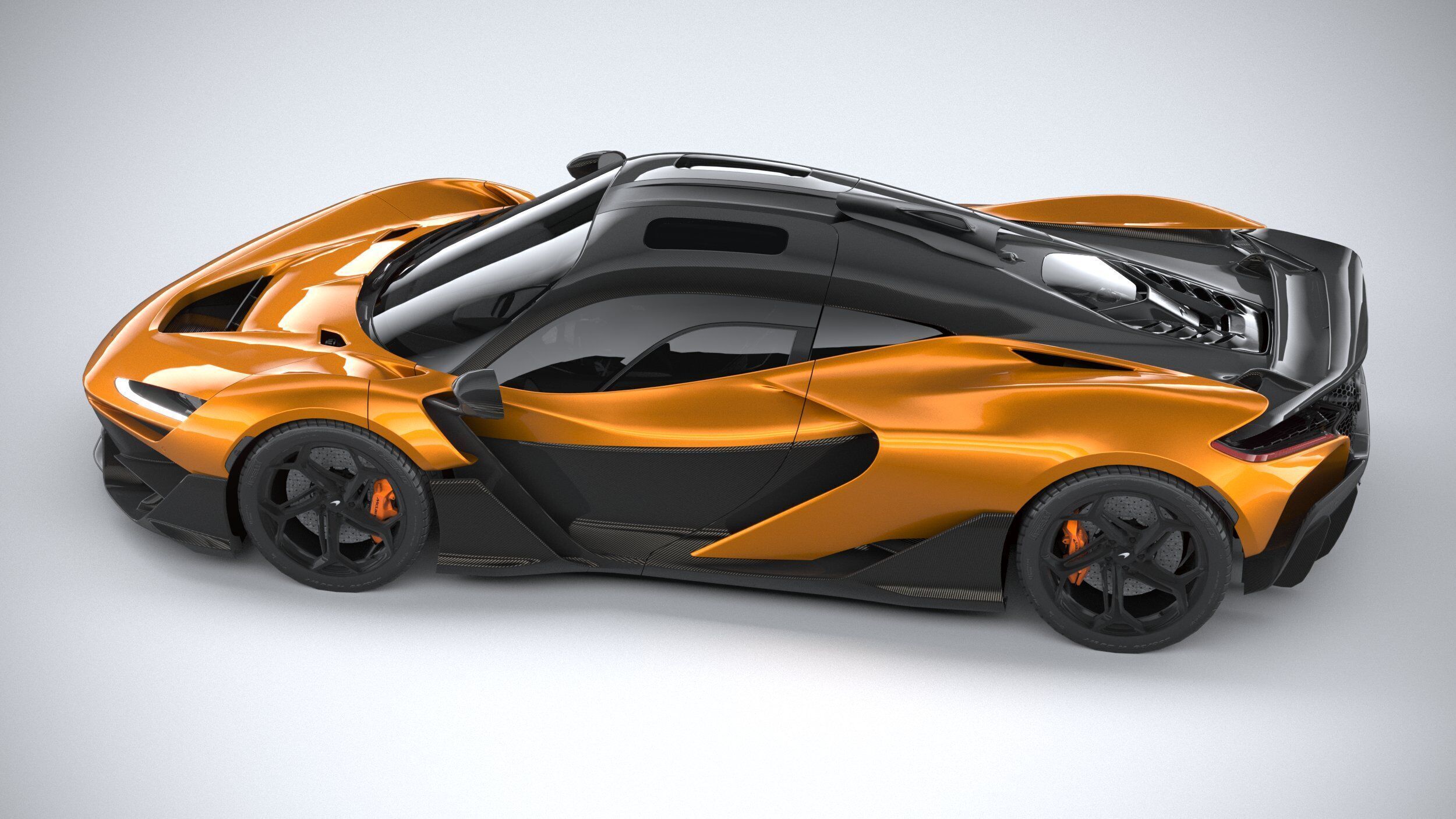 Mclaren W1 2025 LowPoly 3D model_9