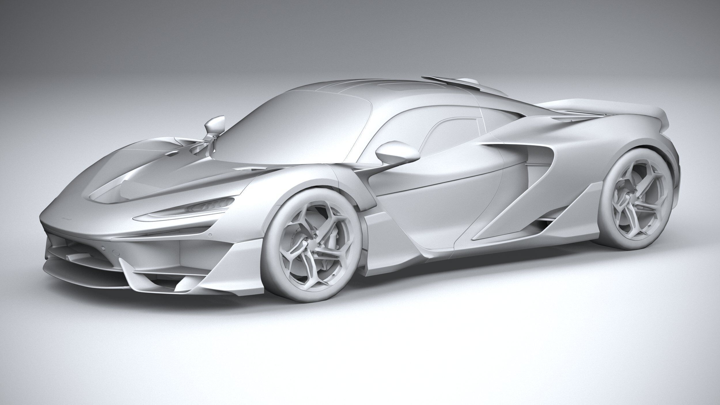 Mclaren W1 2025 LowPoly 3D model_19