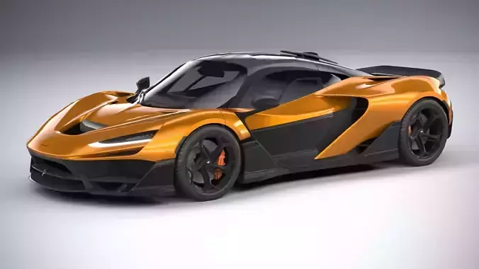 Mclaren W1 2025 LowPoly