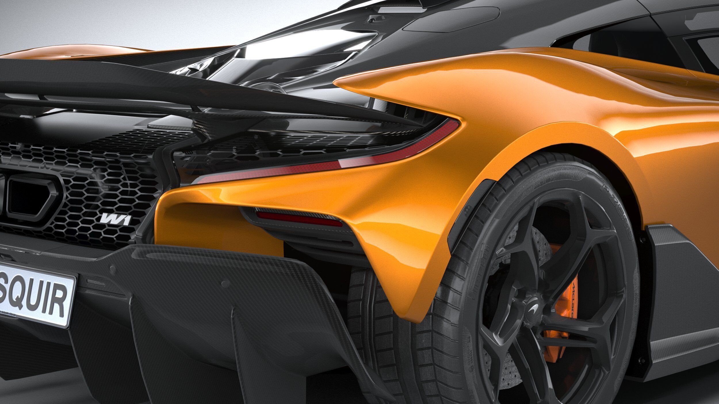 Mclaren W1 2025 LowPoly 3D model_18