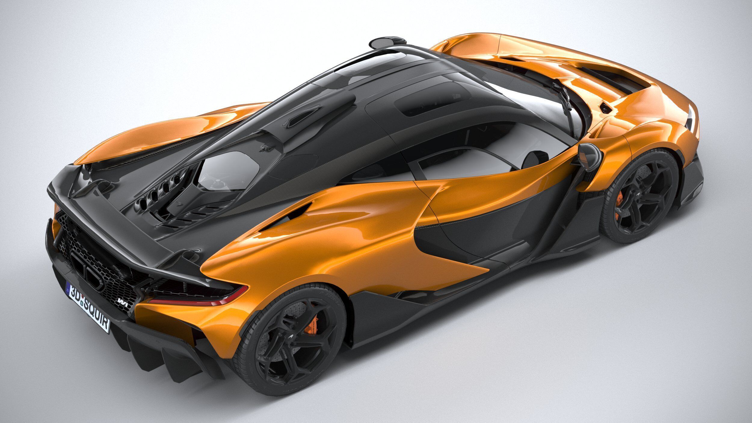 Mclaren W1 2025 LowPoly 3D model_10