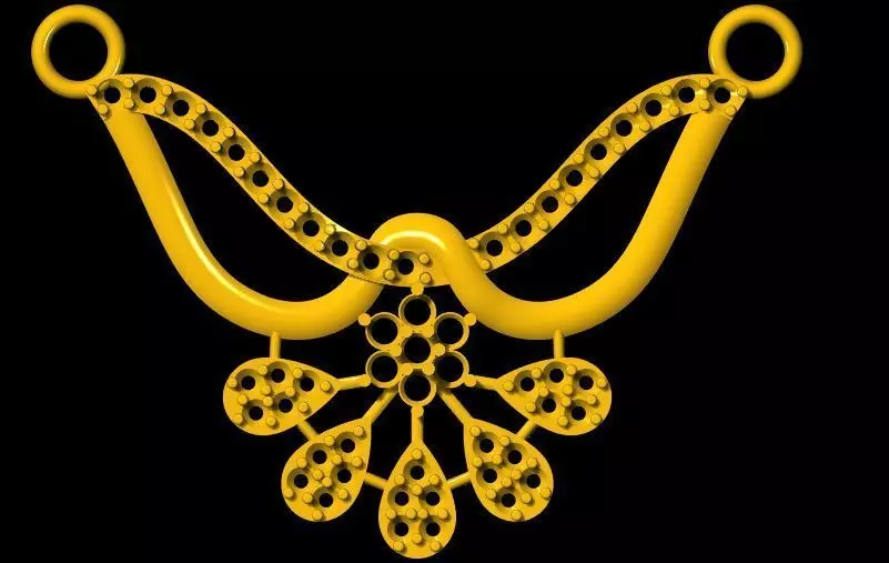 tanmaniya pendant 3dm file 3D print model_0