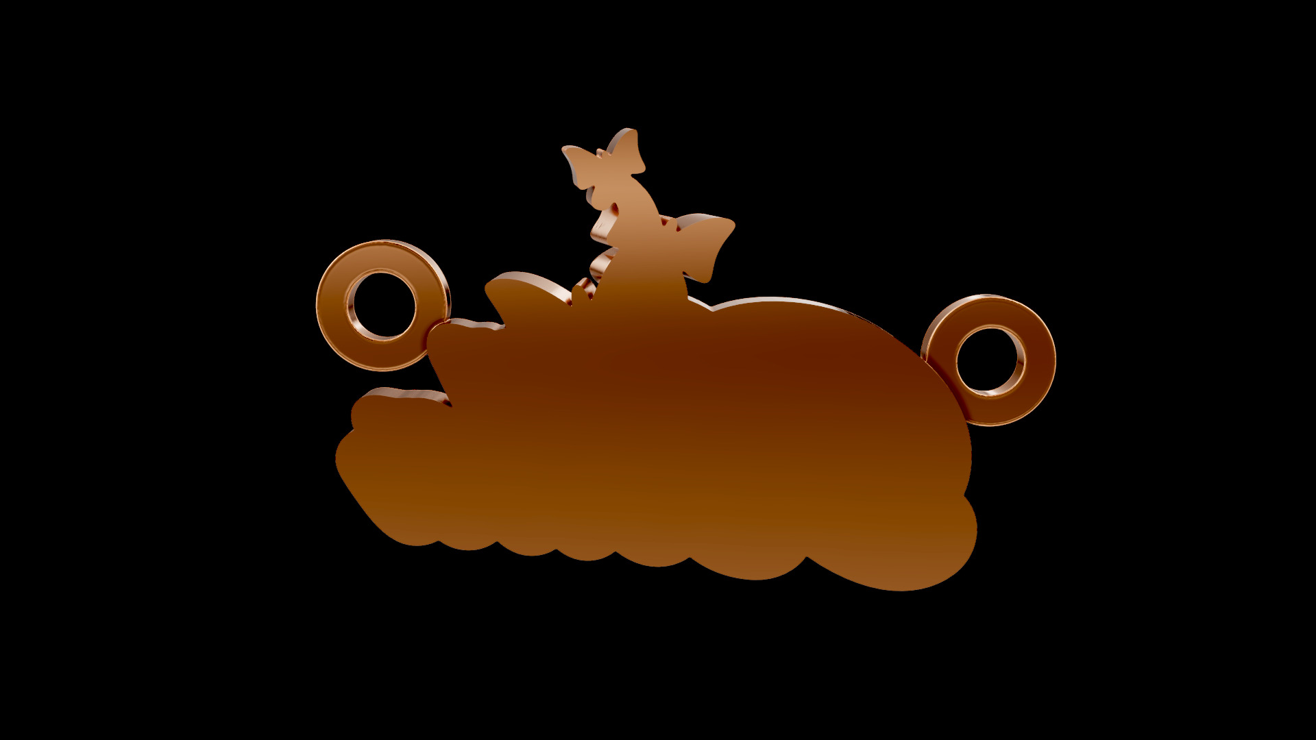 Bella Name Pendant 3D print model_3