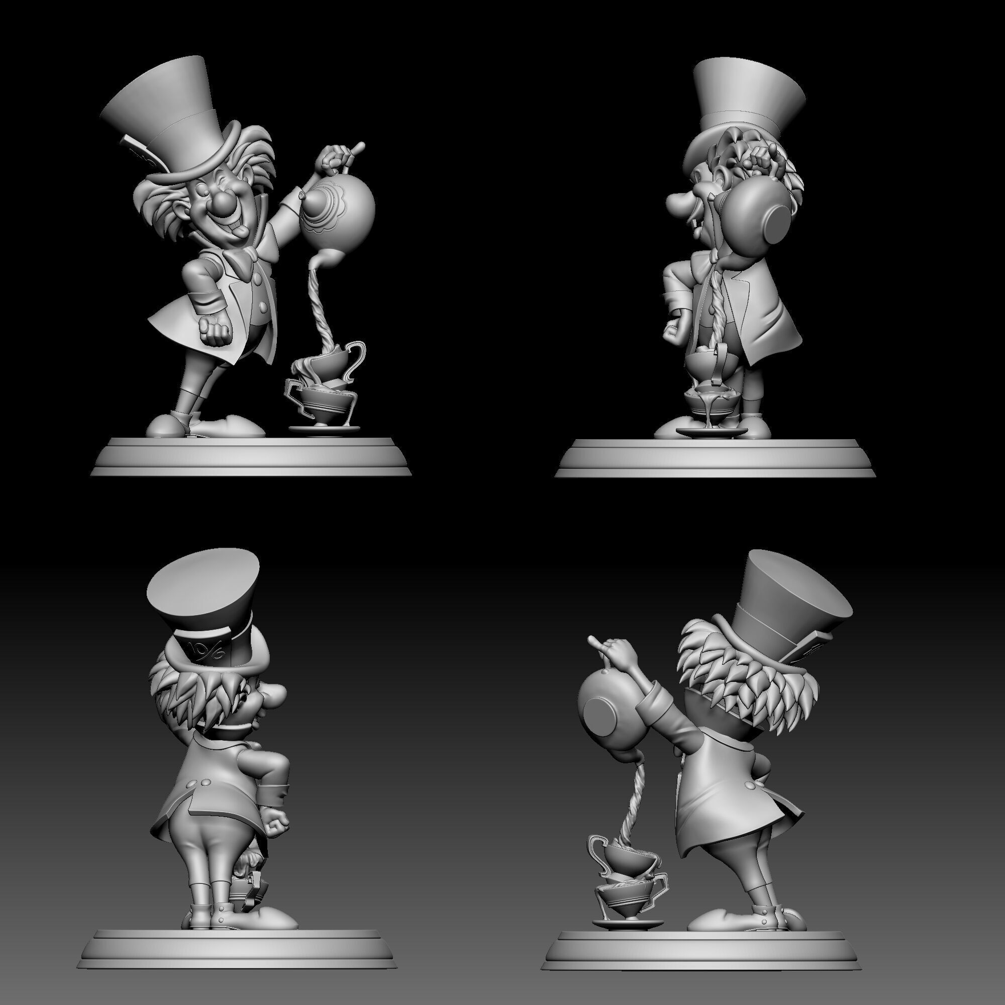 Mad Hatter - Alice in Wonderland - 040 3D print model_8