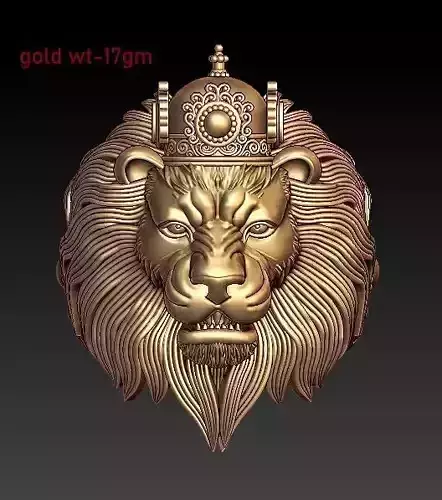 LION KING 25 NO RING 17GM GOLD WT