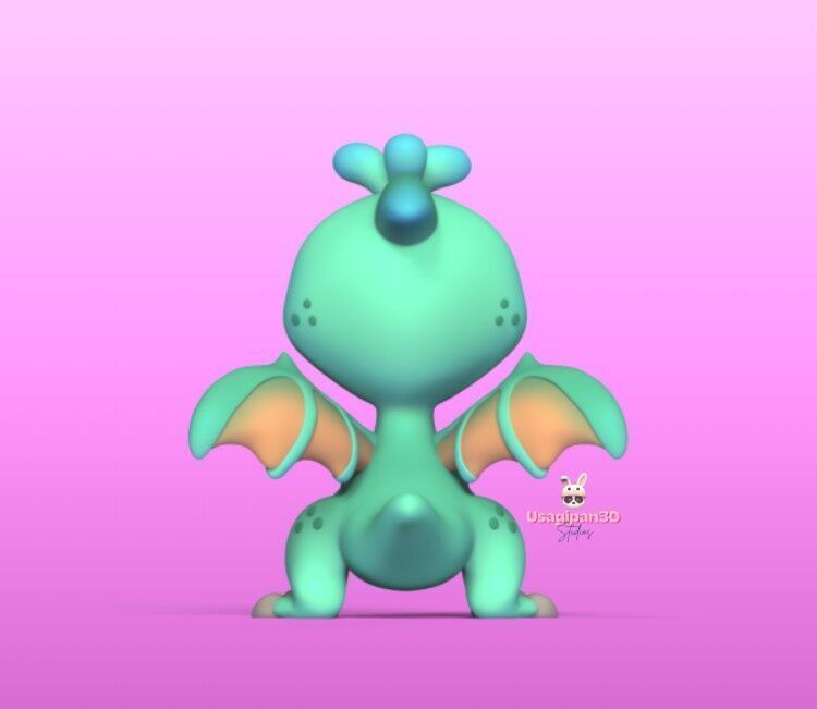 Cartoon Pterodactyl 3D print model_4