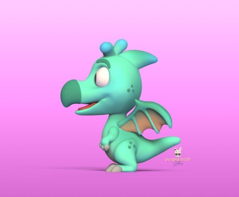 Cartoon Pterodactyl 3D print model_3