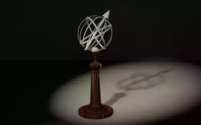 Armillary Sundial on Pedestal